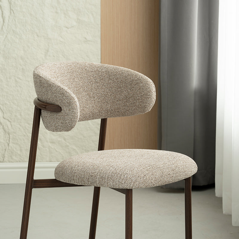 Zahra S Eetkamerstoel [Set van 2] [Linnen Stof] [⌀ 2,5 cm]