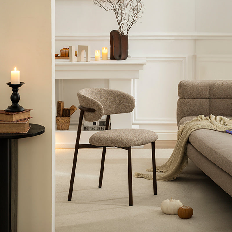 Zahra Eetkamerstoel [Set van 2] [Boucle Stof] [⌀ 1,9 cm]