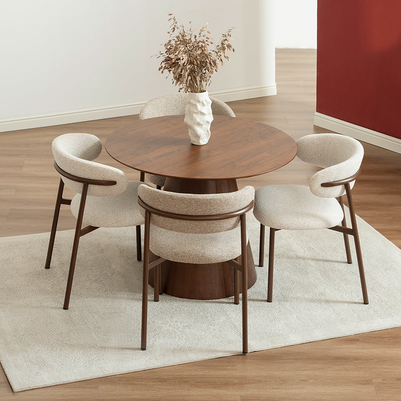 Zahra Eetkamerstoel [Set van 2] [Boucle Stof] [⌀ 1,9 cm]