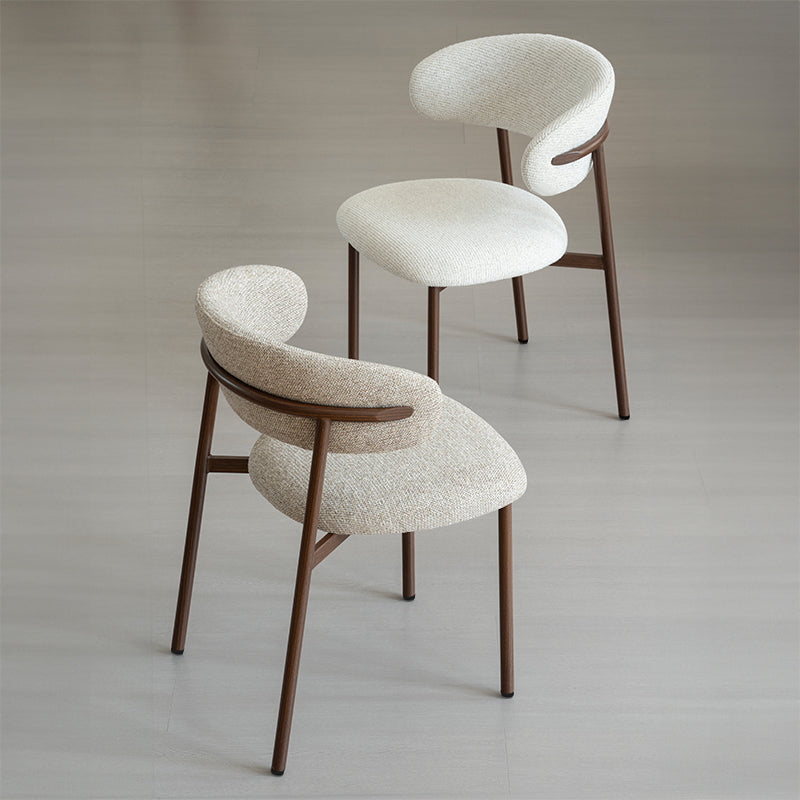 Zahra S Eetkamerstoel [Set van 2] [Linnen Stof] [⌀ 2,5 cm]