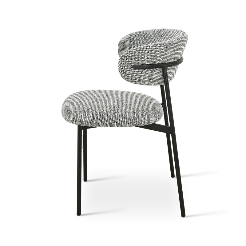 Zahra Eetkamerstoel [Set van 2] [Boucle Stof][Linnen look stof] [⌀ 1,9 cm]