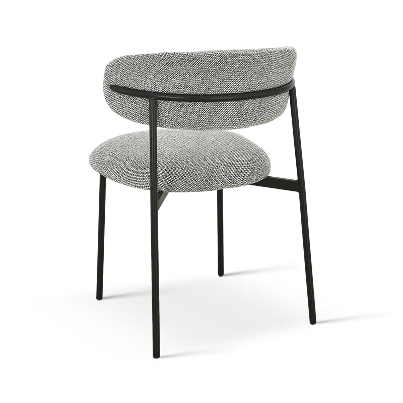 Zahra Eetkamerstoel [Set van 2] [Boucle Stof][Linnen look stof] [⌀ 1,9 cm]