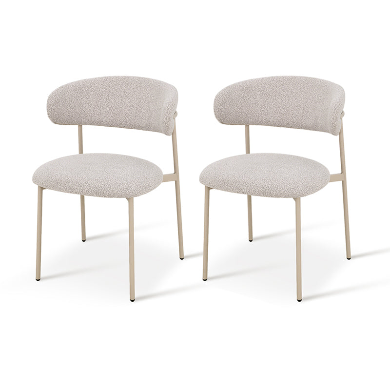 Zahra Eetkamerstoel [Set van 2] [Boucle Stof] [⌀ 1,9 cm]