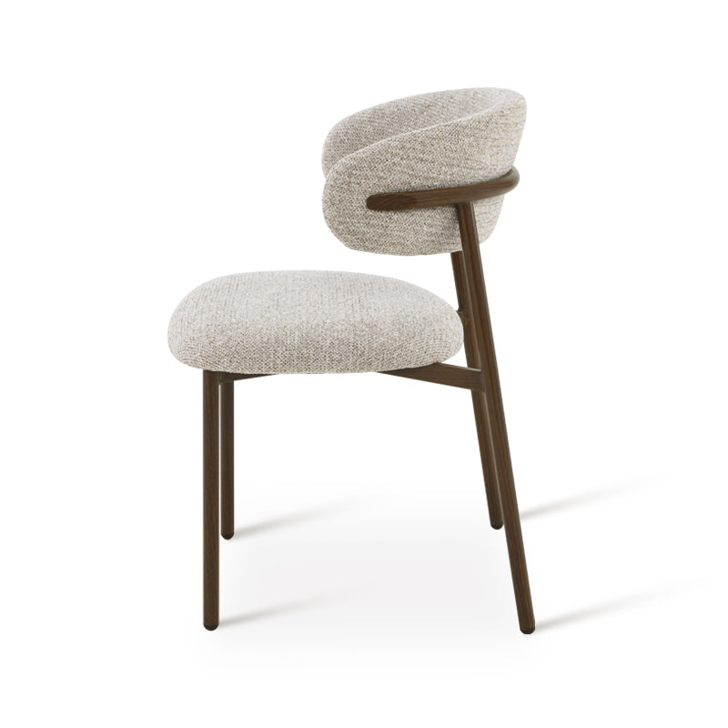 Zahra S Eetkamerstoel [Set van 2] [Linnen Stof] [⌀ 2,5 cm]