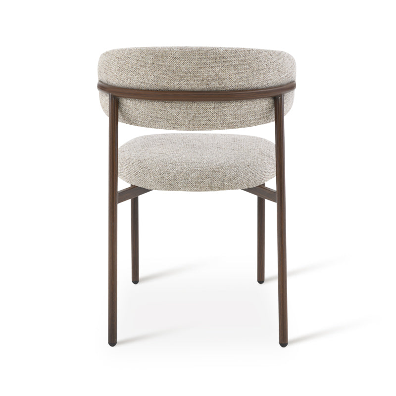 Zahra S Eetkamerstoel [Set van 2] [Linnen Stof] [⌀ 2,5 cm]