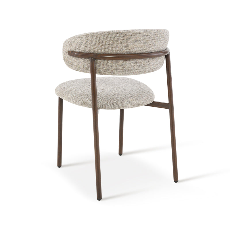 Zahra S Eetkamerstoel [Set van 2] [Linnen Stof] [⌀ 2,5 cm]