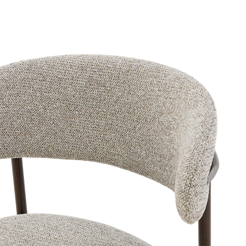 Zahra S Eetkamerstoel [Set van 2] [Linnen Stof] [⌀ 2,5 cm]