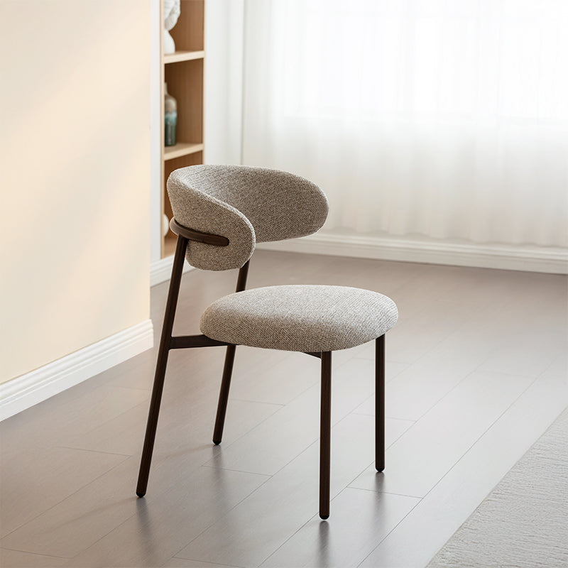 Zahra S Eetkamerstoel [Set van 2] [Linnen Stof] [⌀ 2,5 cm]