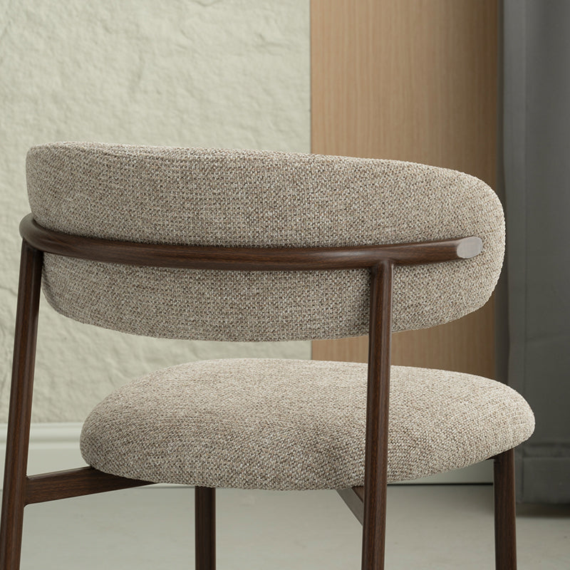 Zahra S Eetkamerstoel [Set van 2] [Linnen Stof] [⌀ 2,5 cm]