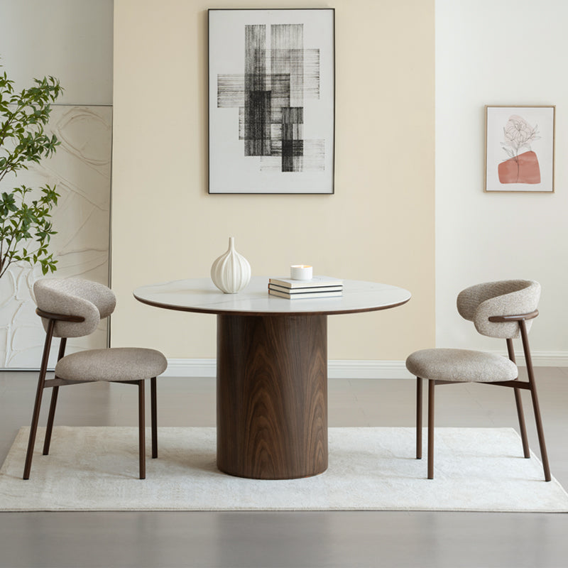 Zahra S Eetkamerstoel [Set van 2] [Linnen Stof] [⌀ 2,5 cm]