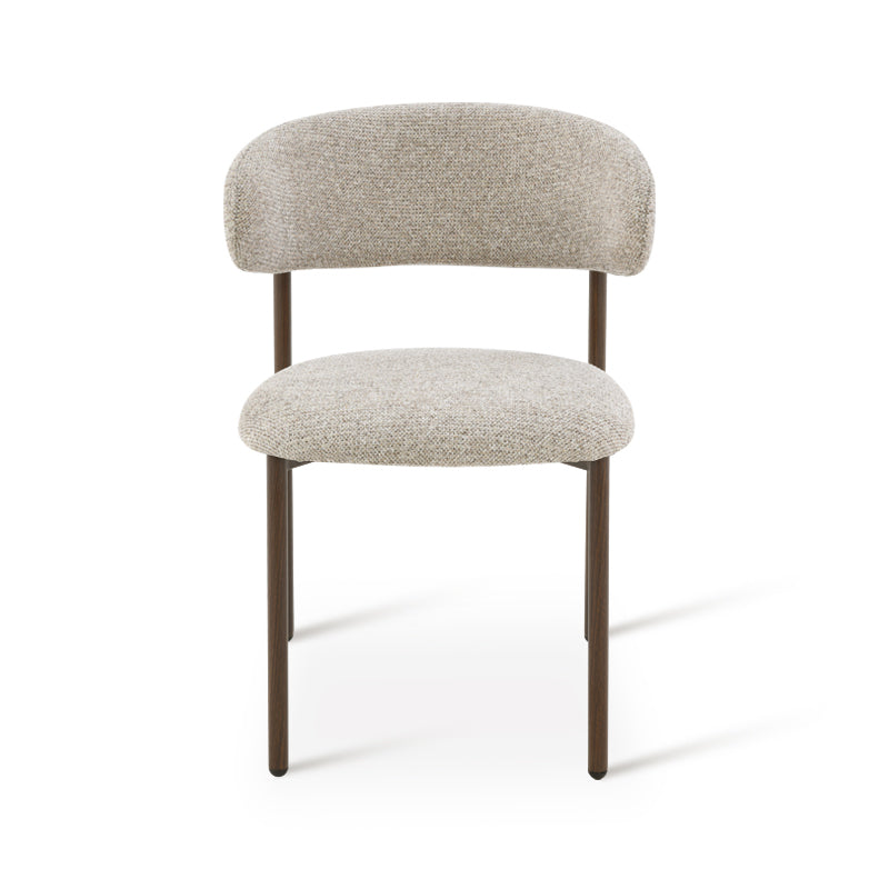 Zahra S Eetkamerstoel [Set van 2] [Linnen Stof] [⌀ 2,5 cm]