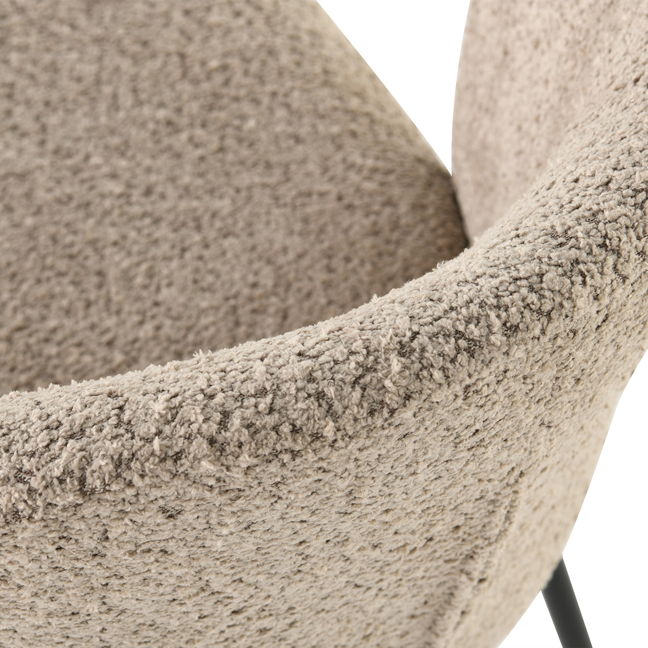 Yasin Eetkamerstoel [Set van 2] [Boucle Stof]