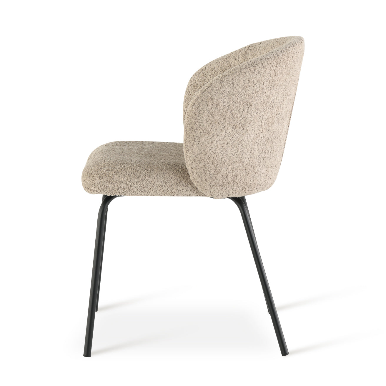 Yasin Eetkamerstoel [Set van 2] [Boucle Stof]