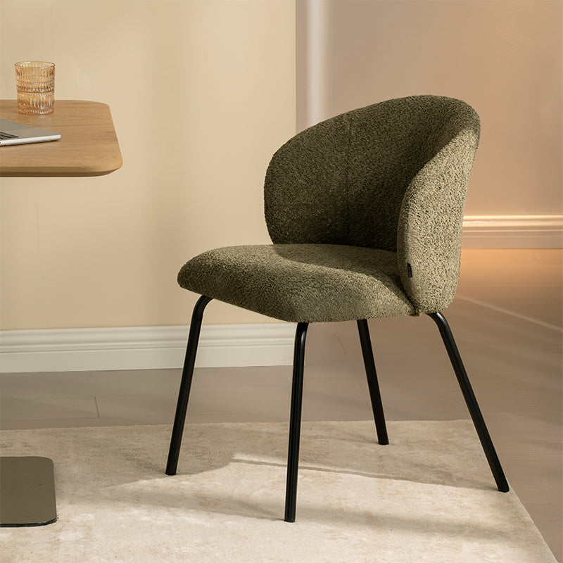 Yasin Eetkamerstoel [Set van 2] [Boucle Stof]