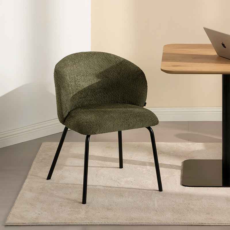 Yasin Eetkamerstoel [Set van 2] [Boucle Stof]