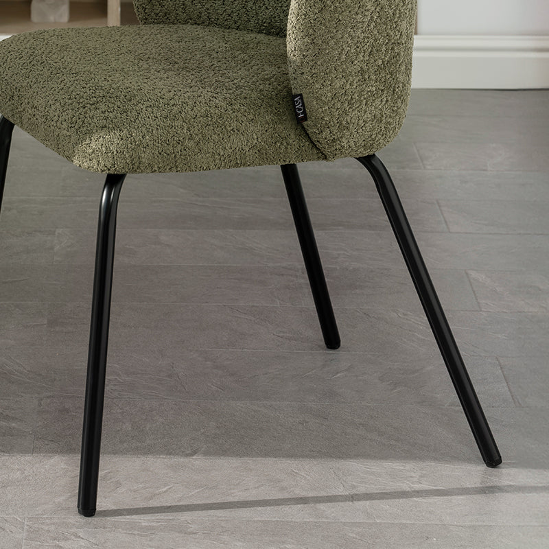 Yasin Eetkamerstoel [Set van 2] [Boucle Stof]