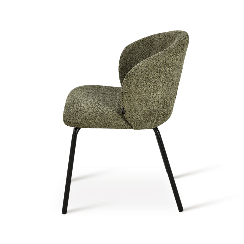 Yasin Eetkamerstoel [Set van 2] [Boucle Stof]