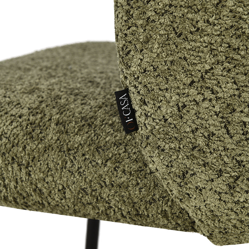 Yasin Eetkamerstoel [Set van 2] [Boucle Stof]