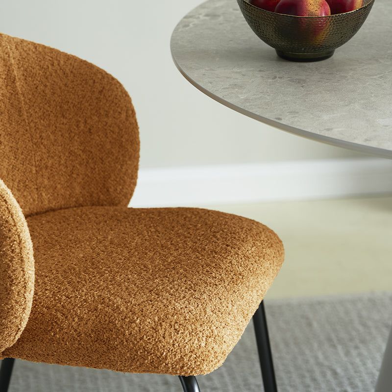 Yasin Eetkamerstoel [Set van 2] [Boucle Stof]