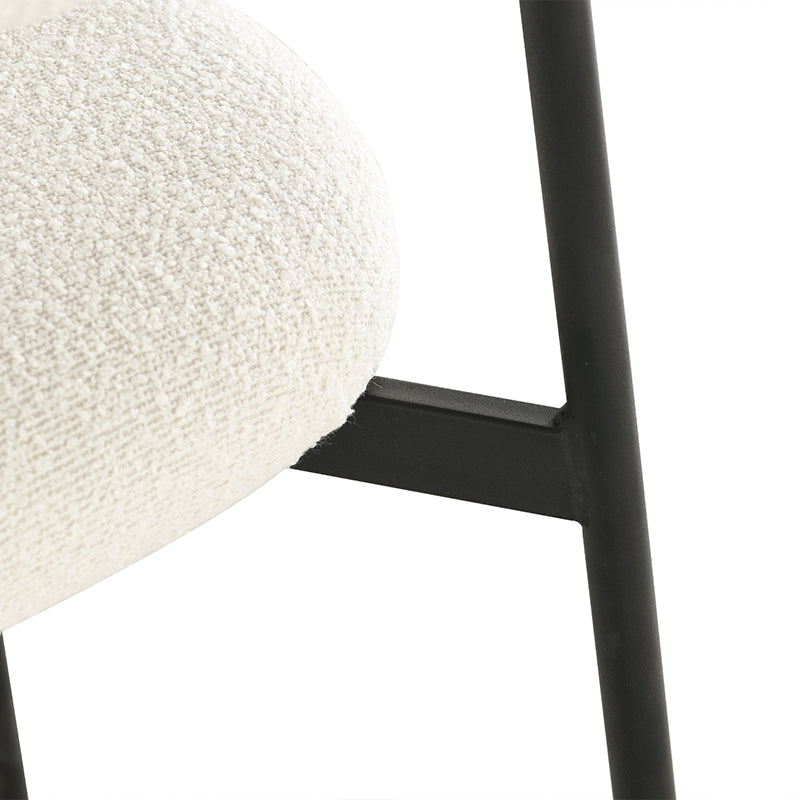 Zahra Barkruk [Set van 2] [Bouclette Stof] [65 cm]