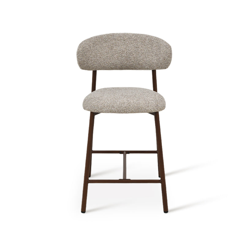 Zahra S barkruk [Set van 2] [Linnen stof] [65 cm] [⌀ 2,5 cm]