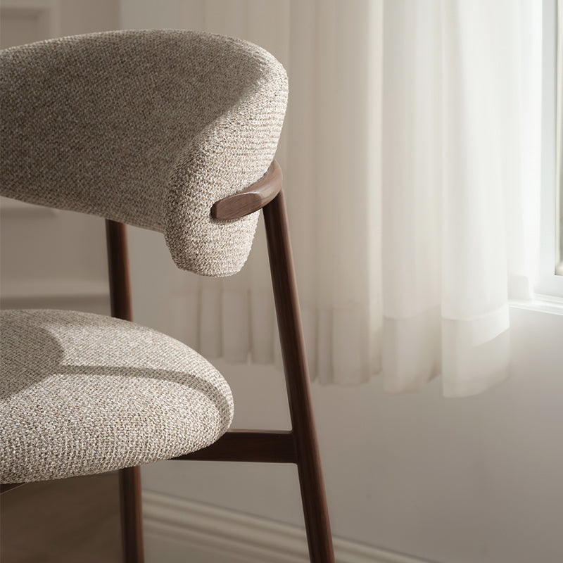 Zahra S barkruk [Set van 2] [Linnen stof] [65 cm] [⌀ 2,5 cm]