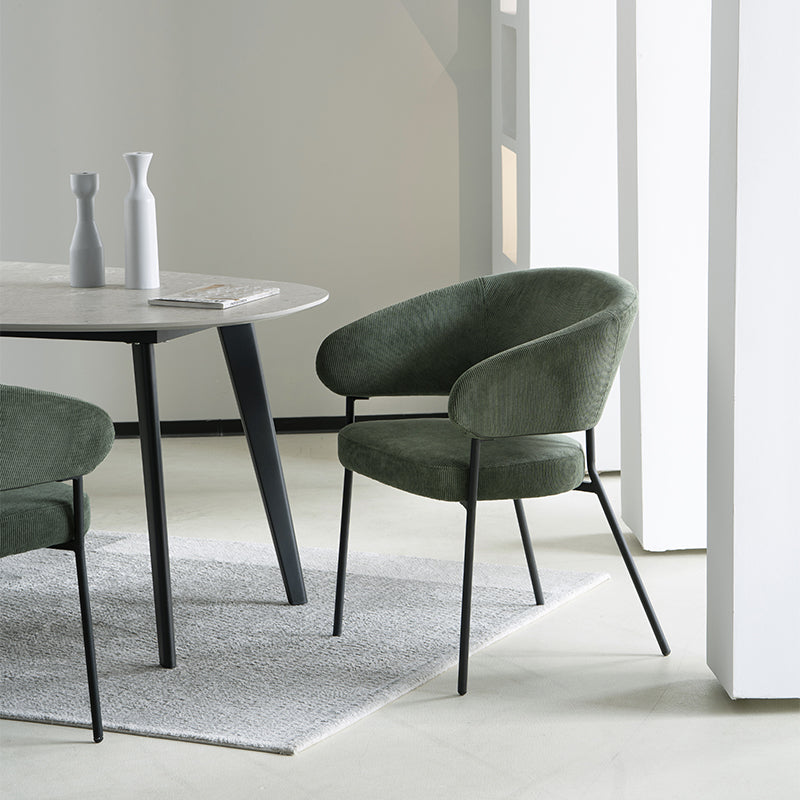 Eloise Eetkamerstoel [Set van 1] [Fluweel & Chenille]