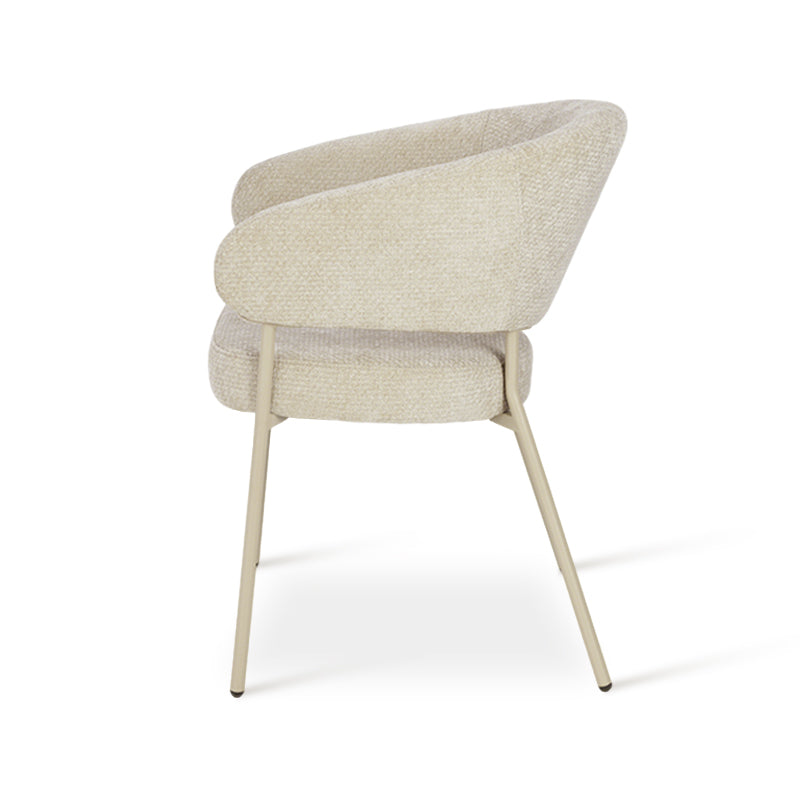 Eloise Eetkamerstoel [Set van 1] [Fluweel & Chenille]