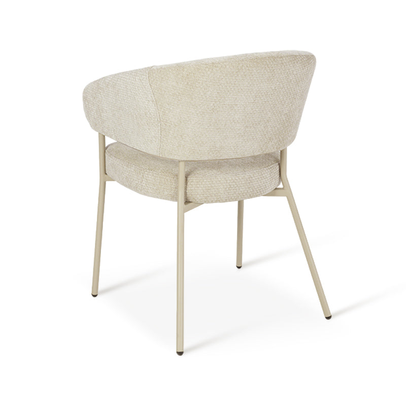 Eloise Eetkamerstoel [Set van 1] [Fluweel & Chenille]