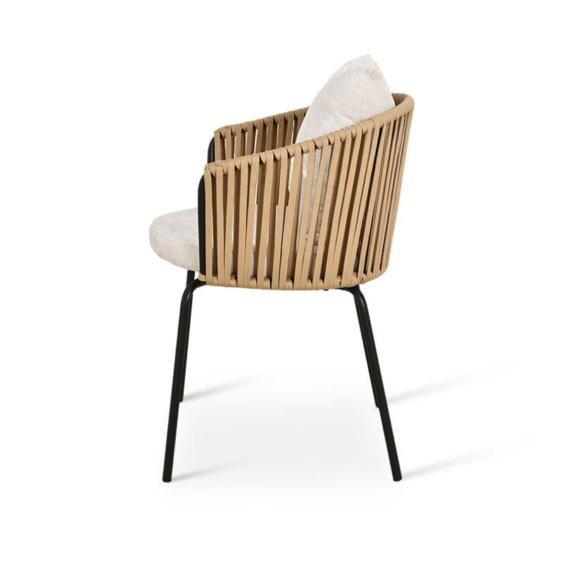 Louisa eetkamerstoel [Set van 1] [Linnen stof]