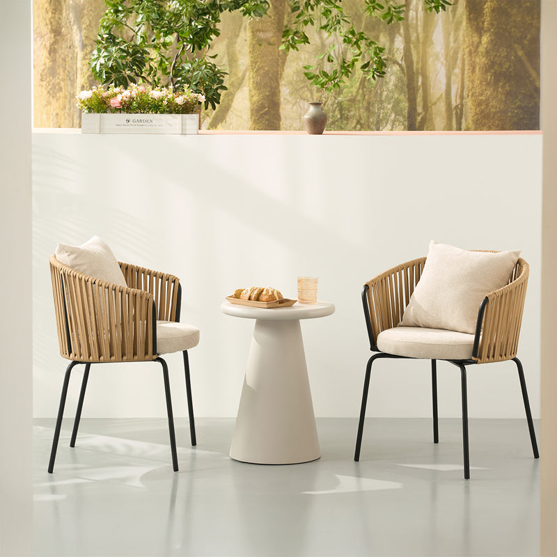 Louisa eetkamerstoel [Set van 1] [Linnen stof]