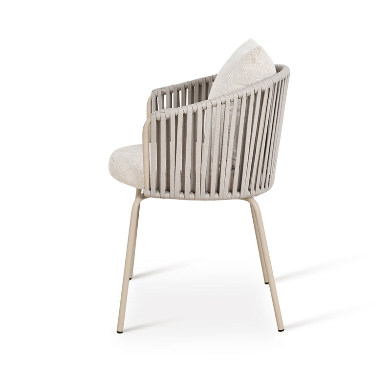 Louisa eetkamerstoel [Set van 1] [Linnen stof]