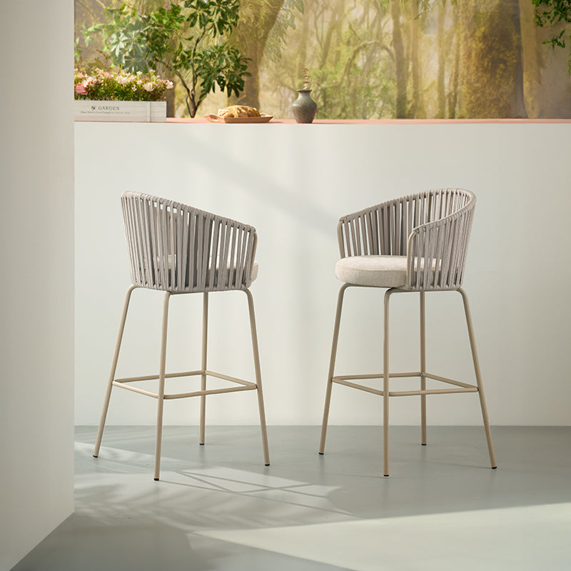 Louisa barkruk [Set van 2] [Linnen stof] [65 cm]