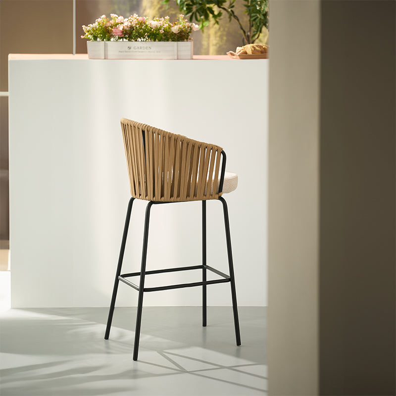 Louisa barkruk [Set van 2] [Linnen stof] [65 cm]