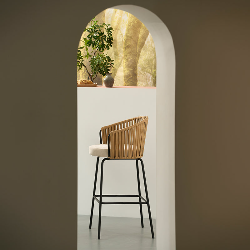 Louisa barkruk [Set van 2] [Linnen stof] [65 cm]