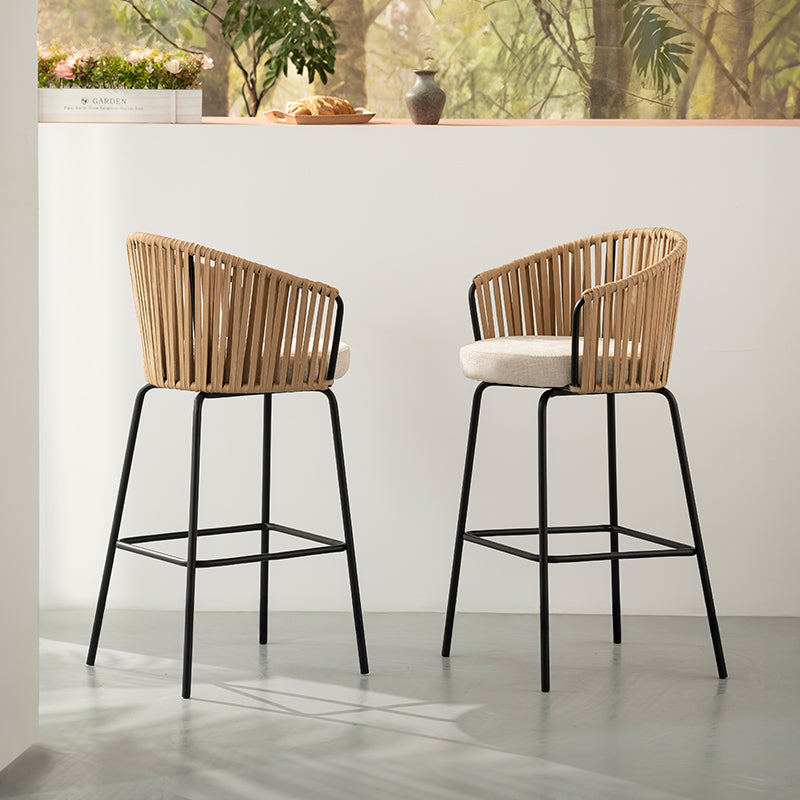 Louisa barkruk [Set van 2] [Linnen stof] [65 cm]