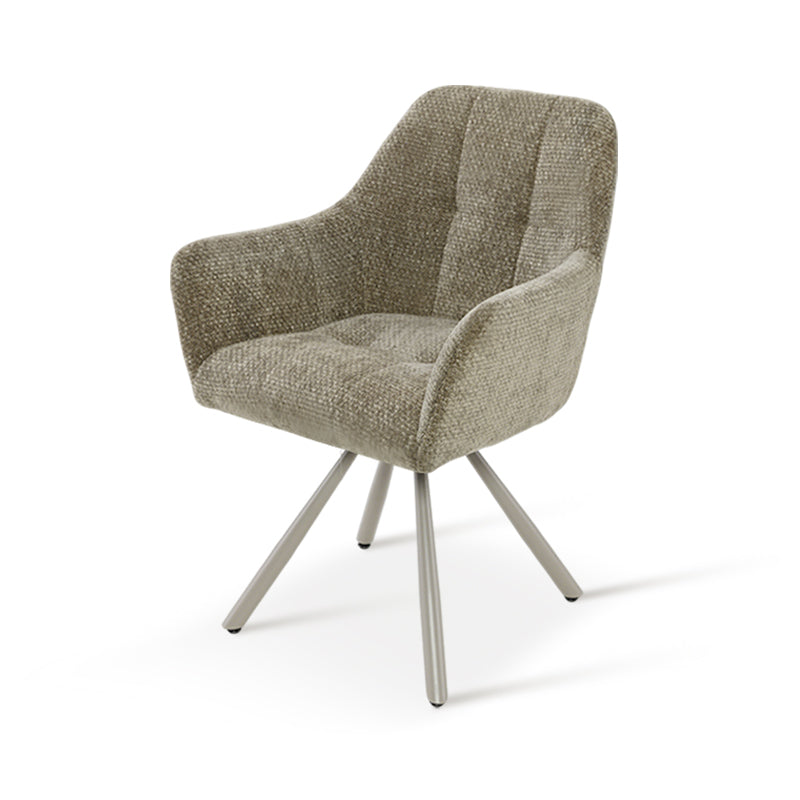 Armlehnenstuhl Elara [2er Set] [Chenille] [360-Grad-Drehteller] Ofcasafurniture DE