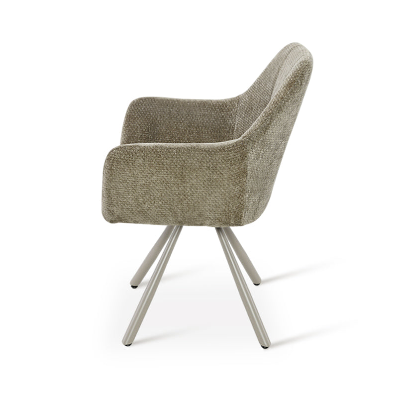 Armlehnenstuhl Elara [2er Set] [Chenille] [360-Grad-Drehteller] Ofcasafurniture DE