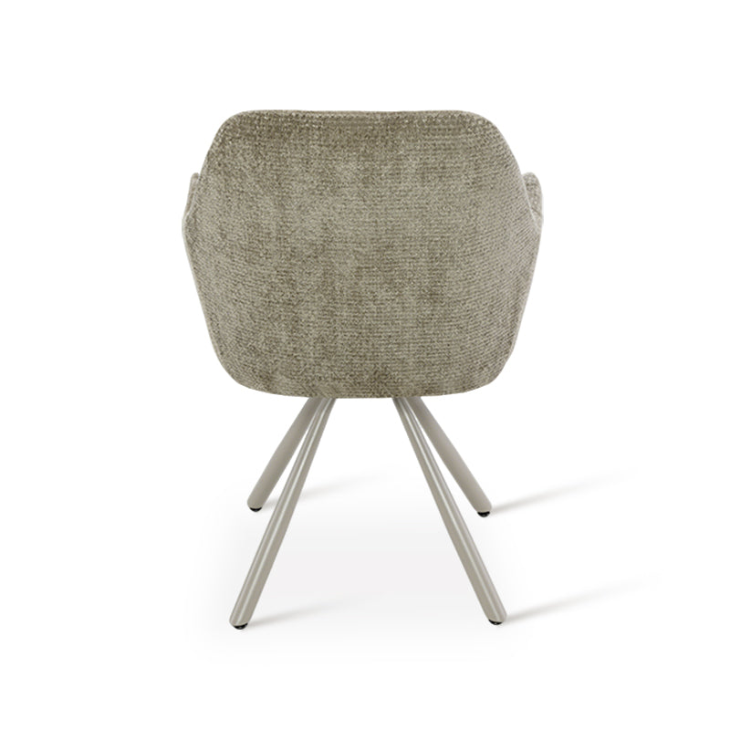 Armlehnenstuhl Elara [2er Set] [Chenille] [360-Grad-Drehteller] Ofcasafurniture DE