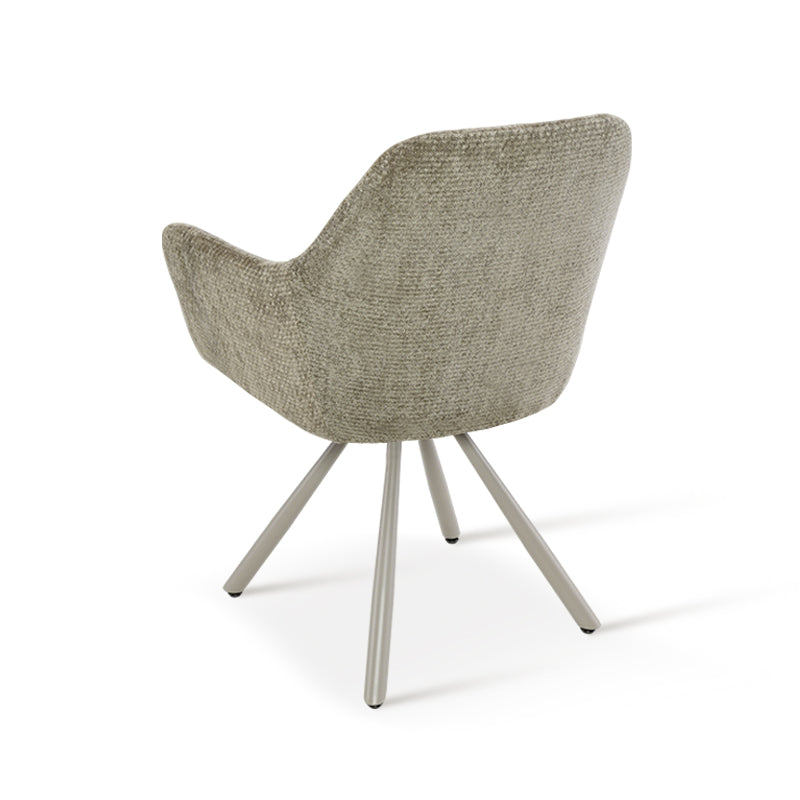 Armlehnenstuhl Elara [2er Set] [Chenille] [360-Grad-Drehteller] Ofcasafurniture DE