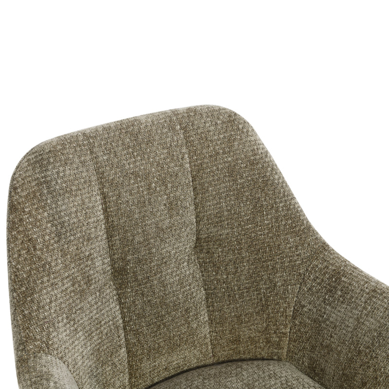 Armlehnenstuhl Elara [2er Set] [Chenille] [360-Grad-Drehteller] Ofcasafurniture DE