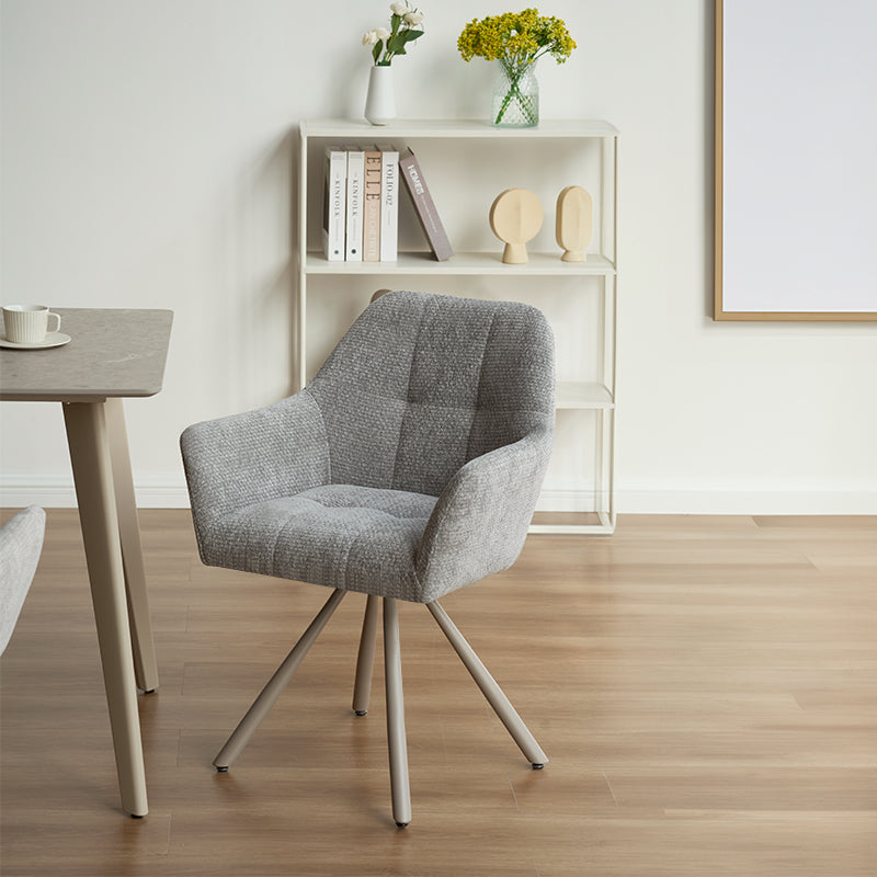 Armlehnenstuhl Elara [2er Set] [Chenille] [360-Grad-Drehteller] Ofcasafurniture DE