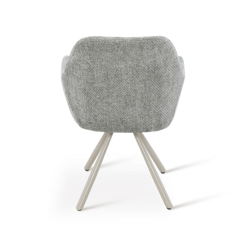 Armlehnenstuhl Elara [2er Set] [Chenille] [360-Grad-Drehteller] Ofcasafurniture DE