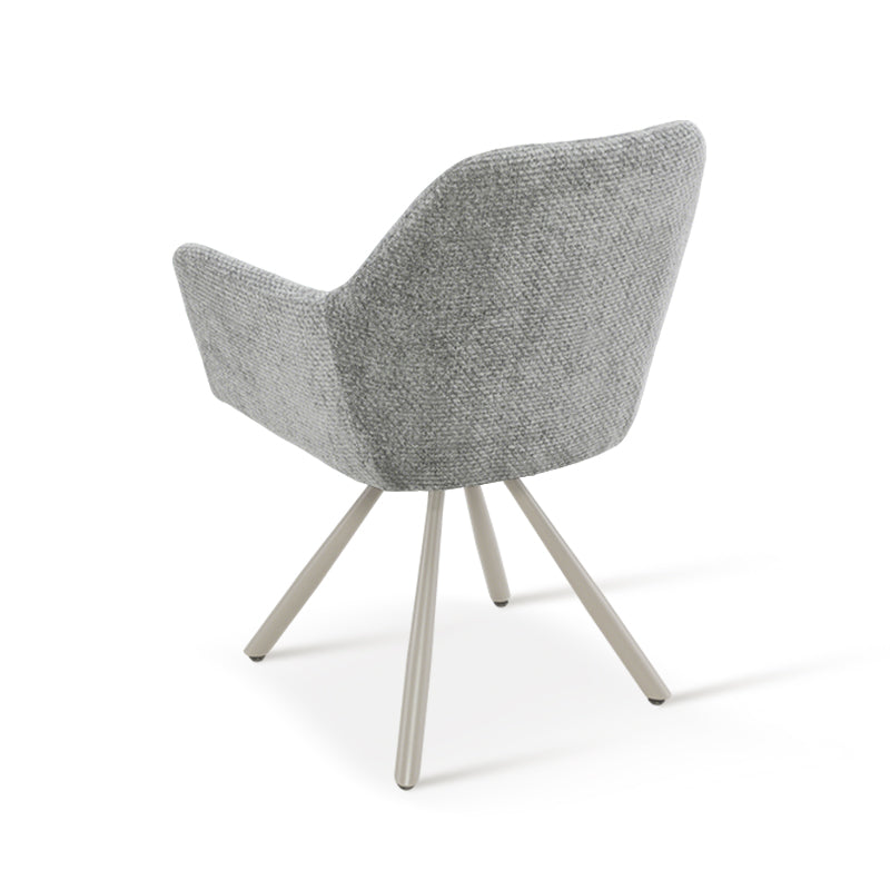 Armlehnenstuhl Elara [2er Set] [Chenille] [360-Grad-Drehteller] Ofcasafurniture DE