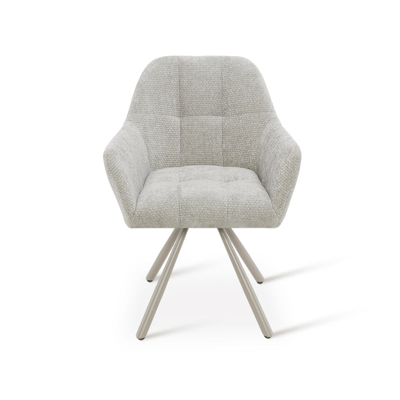 Armlehnenstuhl Elara [2er Set] [Chenille] [360-Grad-Drehteller] Ofcasafurniture DE