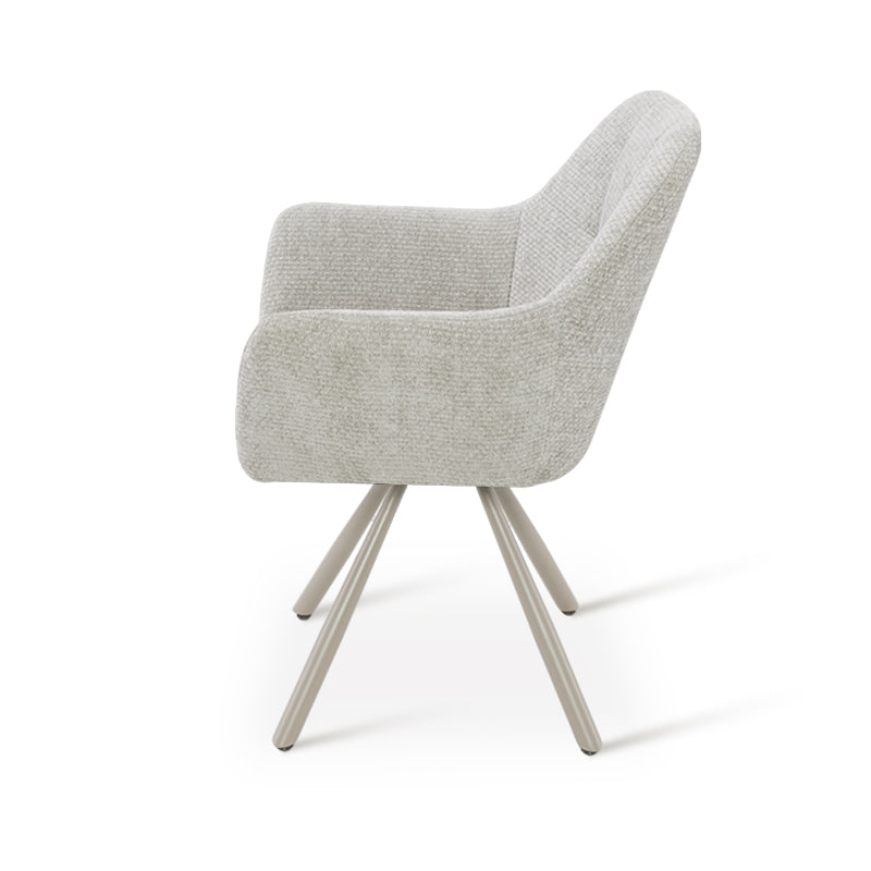 Armlehnenstuhl Elara [2er Set] [Chenille] [360-Grad-Drehteller] Ofcasafurniture DE