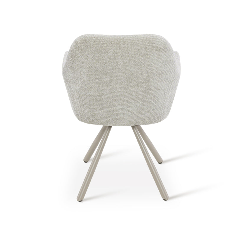 Armlehnenstuhl Elara [2er Set] [Chenille] [360-Grad-Drehteller] Ofcasafurniture DE