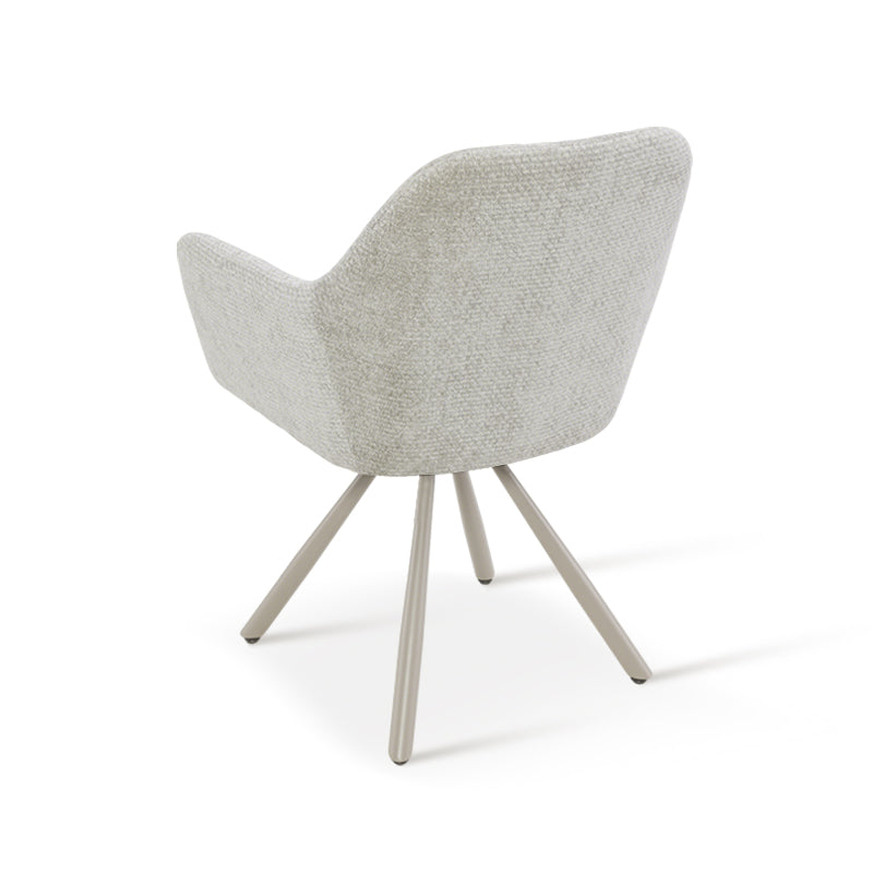 Armlehnenstuhl Elara [2er Set] [Chenille] [360-Grad-Drehteller] Ofcasafurniture DE