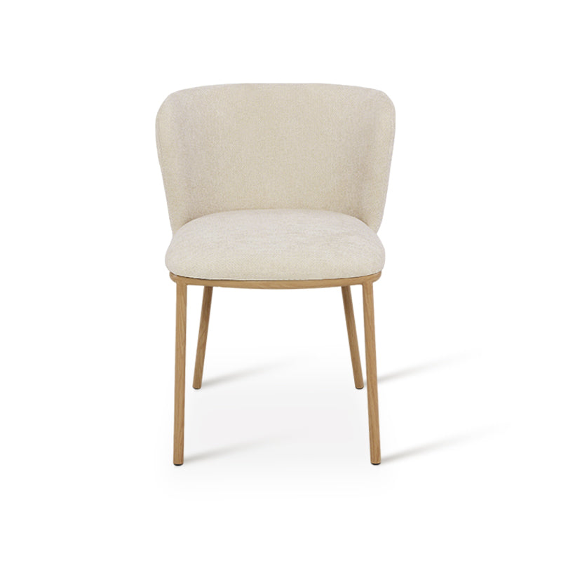 Karin Eetkamerstoel [Set van 2] [Bouclette & Linnen Stof]