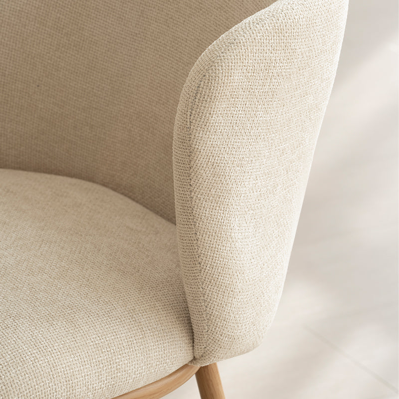 Karin Eetkamerstoel [Set van 2] [Bouclette & Linnen Stof]